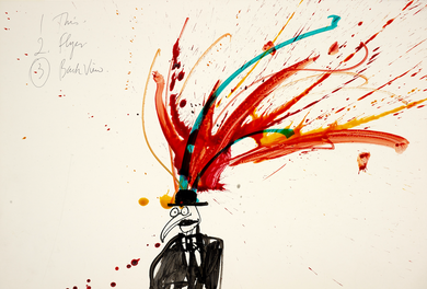 Ralph Steadman Bowler Hat Print