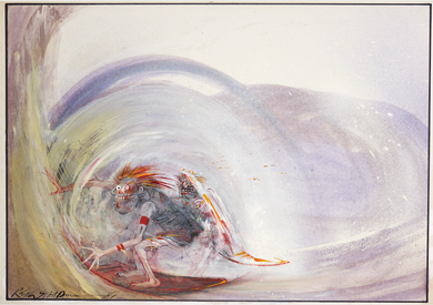 Ralph Steadman The Surfer Print