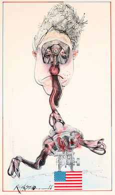 Ralph Steadman Bill Clinton Print